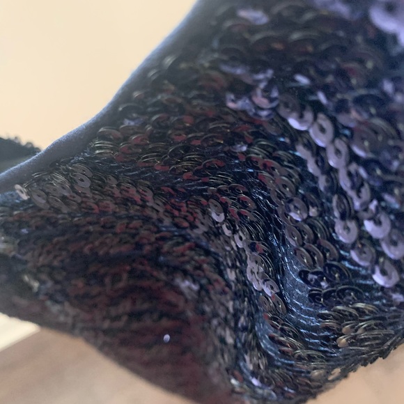 Lucy Paris sequence Dress Navy M - Picture 3 of 6